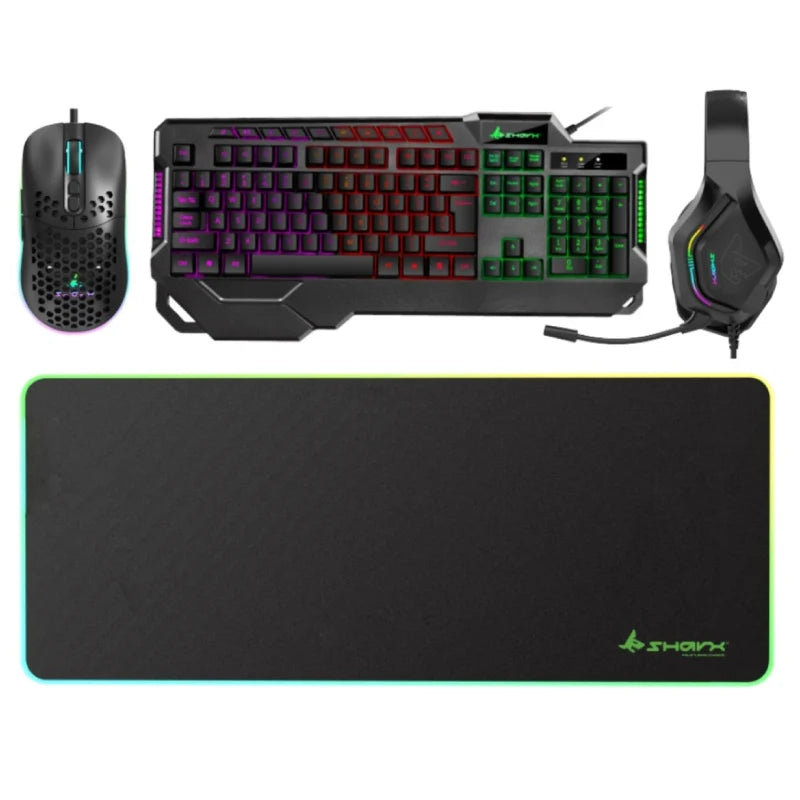 Bundle Offer - GoPro Gaming PC - i7-14700F / B760 M Motherboard / 16GB DDR4 / 1TB (M.2 SSD) / RTX 5060 8GB / Win 11 Pro / 750W PS + GameOn Gaming Monitor - 27" FHD / Black + SHARX Jaws 4-in-1 Gaming Bundle (Keyboard, Mouse, RGB Gaming Headset, Mouse Pad)