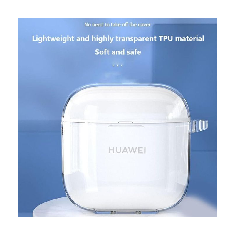 Huawei Freebuds SE 2 TPU Protective Case with Keychain - Clear