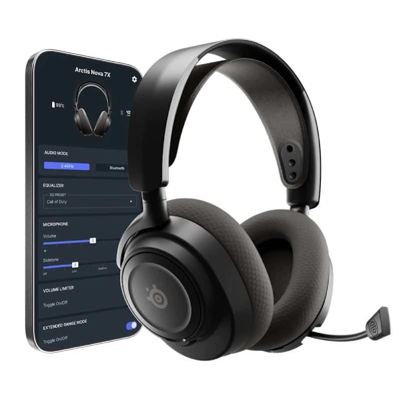 سماعات الرأس الألعاب SteelSeries Arctis نوفا الجيل سماعات الرأس لاسلكي أسود