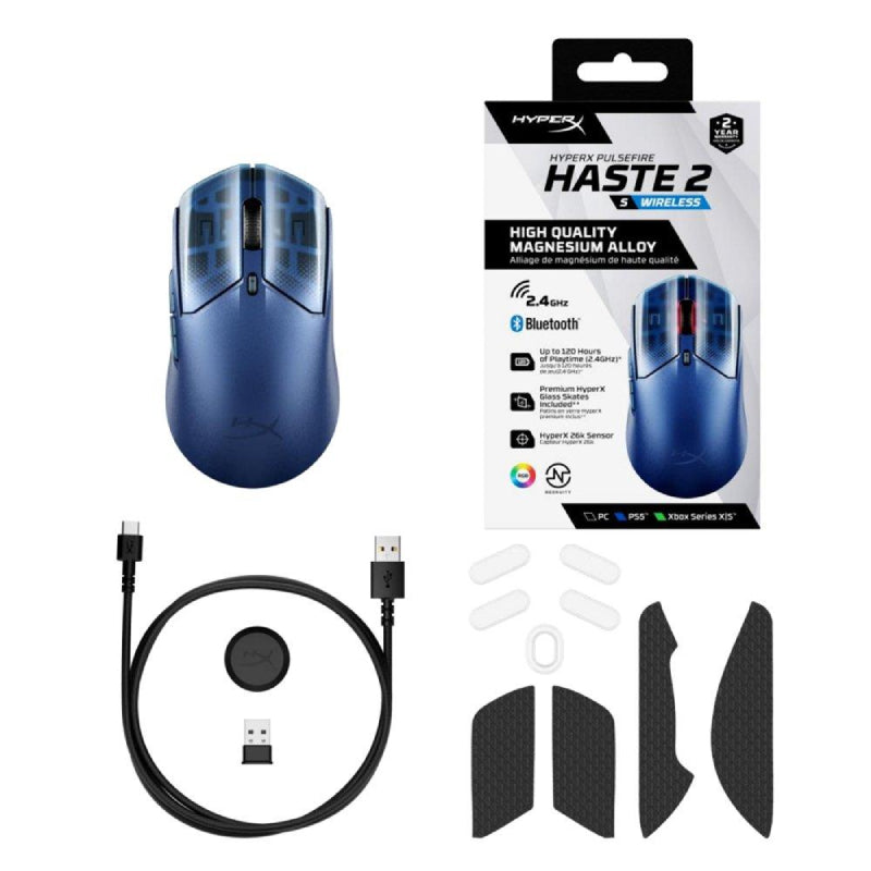 HyperX Pulsefire Haste 2 S Gaming Mouse - Wireless / 6 Buttons / Black