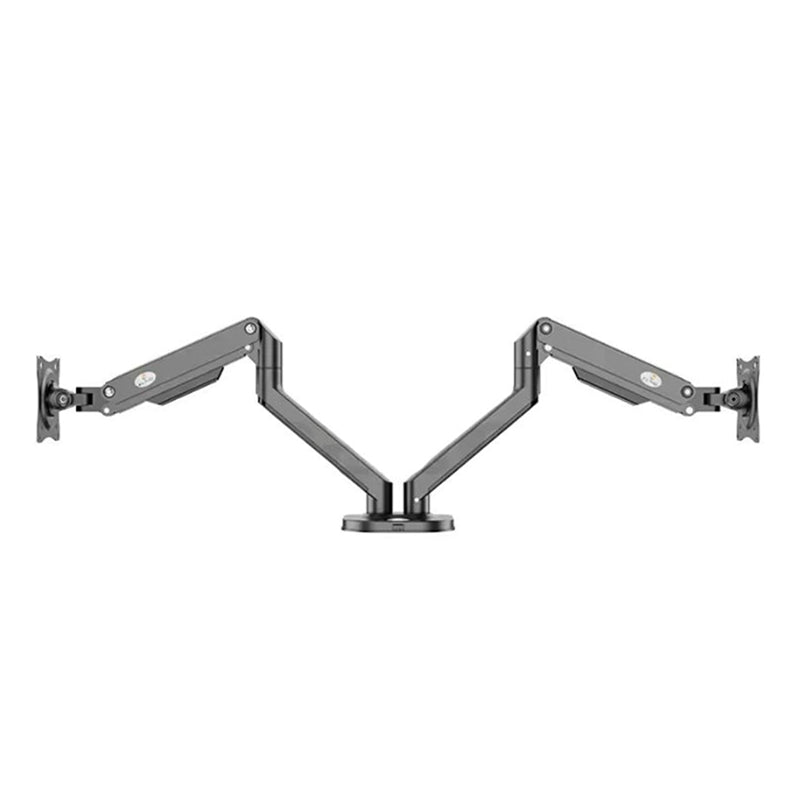 ZENO M8D 17″ – 32″ Dual Monitor Arm Full Motion Height Swivel Tilt Rotation Adjustable (Only For Flats)