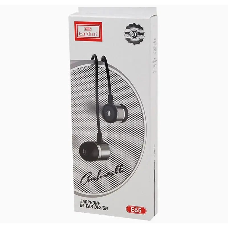 Earldom ET-E65 Stereo Earphones - 3.5mm Jack / In-Ear / Wired / Black