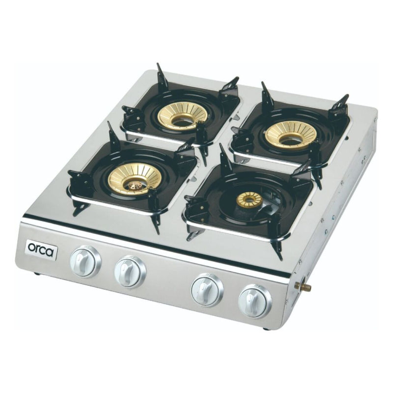 ORCA 4 Gas Burner Stainless Steel Table Top