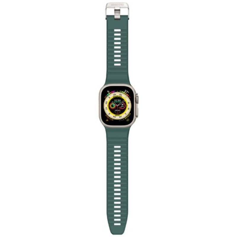Decoded Apple Watch 49/45/44/42 mm Gen 1-10-SE-Ultra Silicone Ultra Traction Strap - Sage Leaf Green