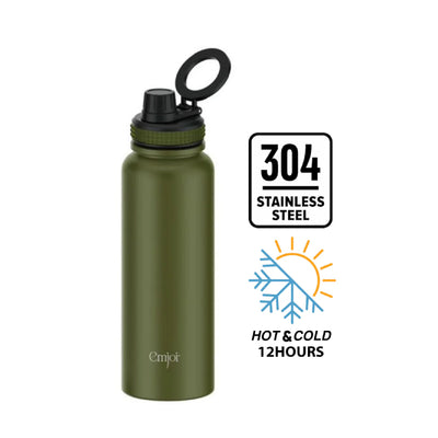 Emjoi MagSafe Stainless Steel Sport Bottle - 1100ml / Green