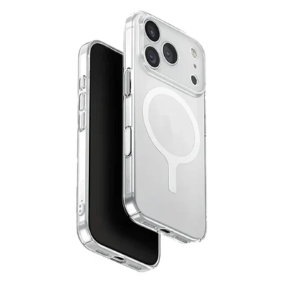 UNIQ Hybrid ClearVue Classic MagClick Charging Case for Apple iPhone 17 Pro Max – Crystal Clear