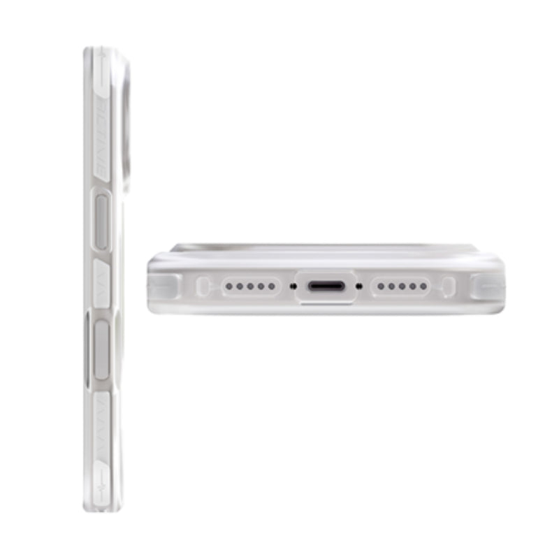 UNIQ Hybrid Combat Active Magclick Charging Case For Apple iPhone 17 Pro Max - Frost Clear/Lume-Lime