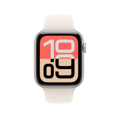 Apple Watch Series SE 3 - OLED / 64GB / 44mm / Bluetooth / Wi-Fi / Medium/Large / Starlight Aluminium Case with