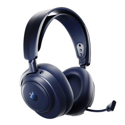 سماعات الرأس الألعاب SteelSeries Arctis نوفا برو ANCسماعات الرأس على الأذن لاسلكي أزرق
