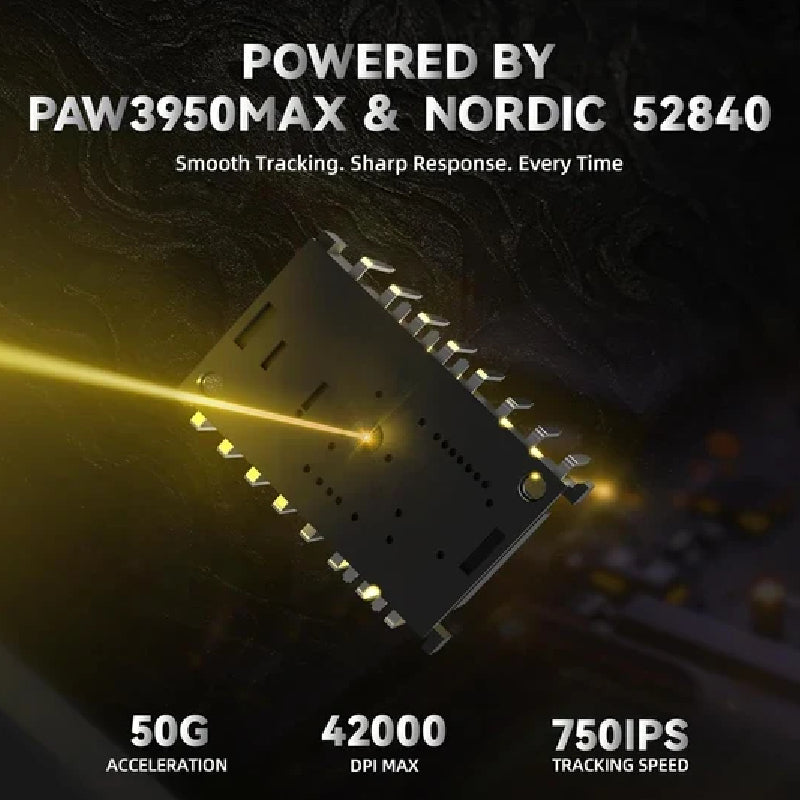 ATTACK SHARK R11 ULTRA Carbon Fiber Wireless 8K PAW3950MAX Gaming Mouse - Phantom Shark
