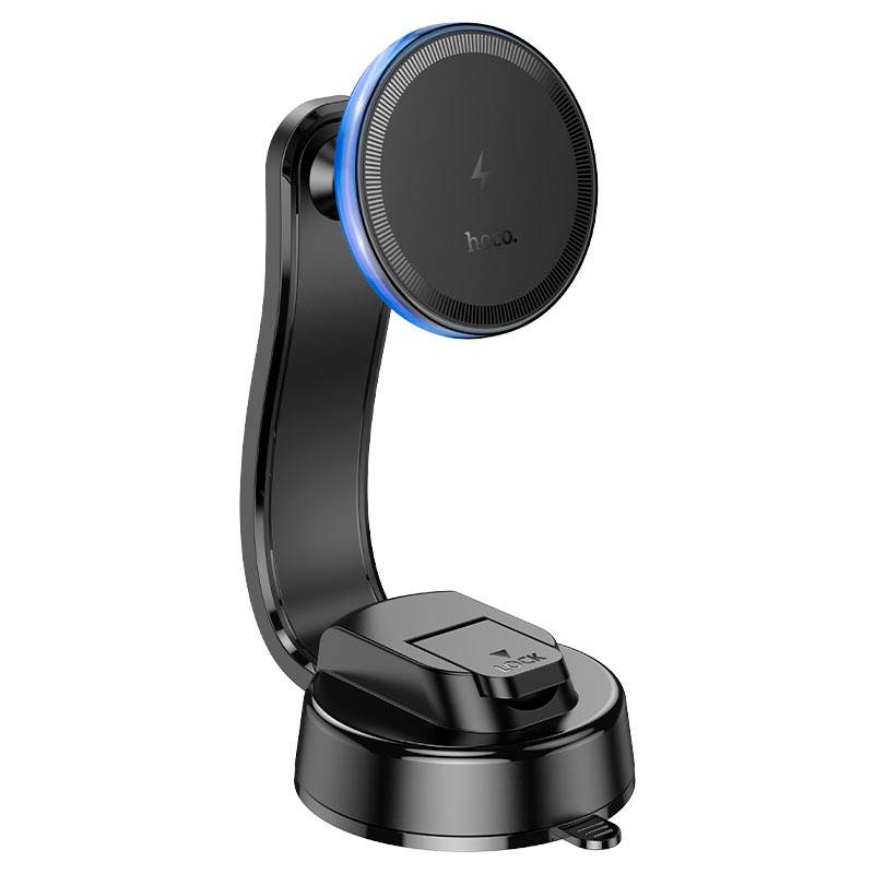 Hoco Car Wireless Charger “HW25 Neon” for Dashboard - Black