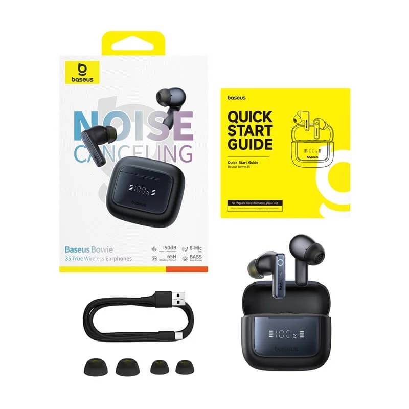 Baseus Bowie 35 True Wireless Earbuds - Cosmic Black