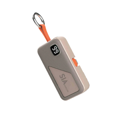 SIA Volt Link SIPBPLGL5-BEG Mini Power Bank - 5000mAh / 20W / USB-C / Lightning / Beige