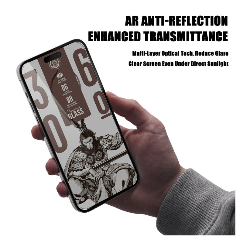 Monkey King Full 360° Privacy 9H Tempered Glass For Apple iPhone 17 Pro - Privacy