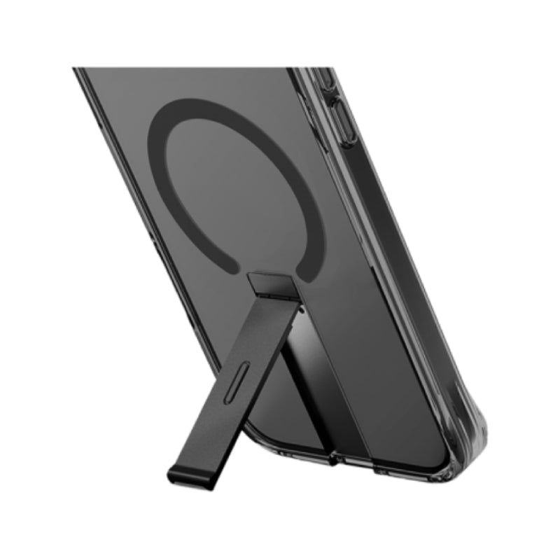 UNIQ هايبرد مع رأسيا حامل حافظة ابل ايفون برو ماكس كربون أسود