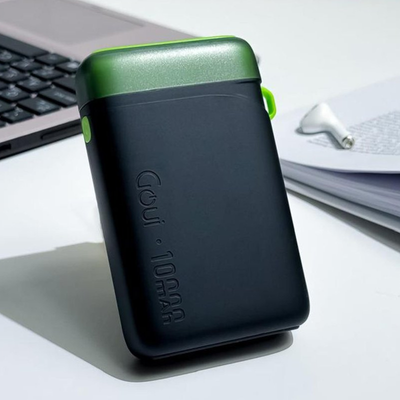 GOUI Pwani Power Bank - 10,000mAh / USB-A / USB-C / Black