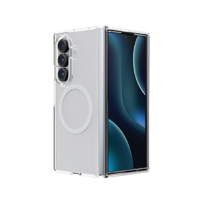 Uniq Hybrid Lfepro Xtreme MagSafe Case for Samsung Galaxy Z Fold 7 - Crystal Clear