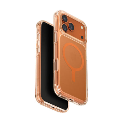 Uniq Hybrid Lifepro Xtreme Magsafe Case for Apple iPhone 17 Pro Max - Frost Clear/Volt Orange Accessories > Mobiles &