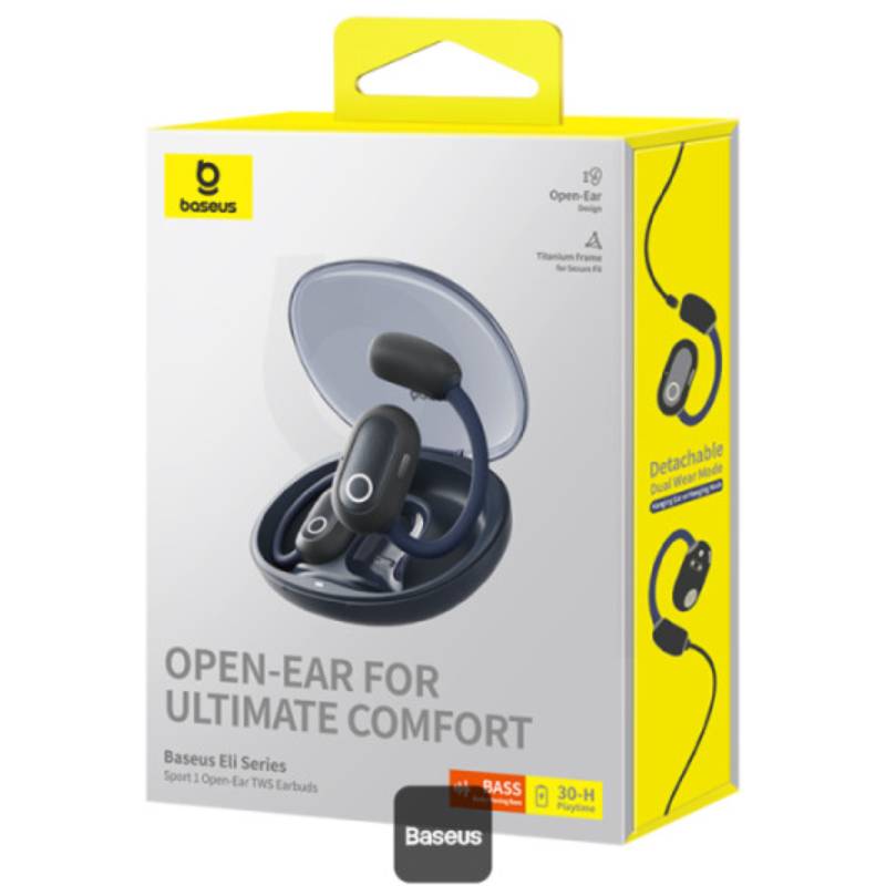 Baseus Eli Sport 1 Open-Ear Wireless Earbuds - Cosmic Black