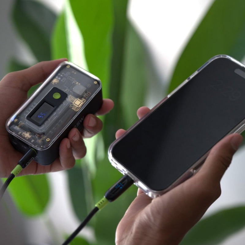 GOUI Flash Power Bank - 10,000mAh / USB-A / USB-C / Black