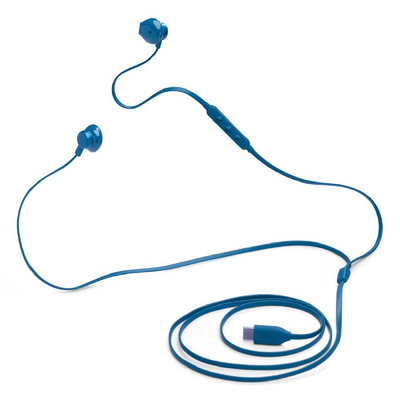 JBL Tune 305 Wired Earphones - In-Ear / USB-C / Blue