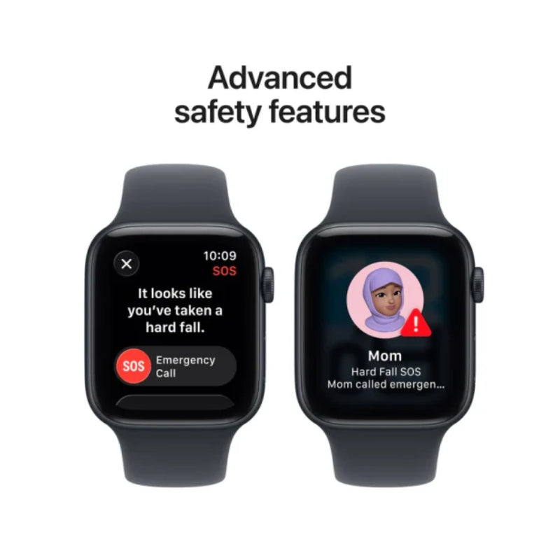 Apple Watch Series SE 3 - OLED / 64GB / 44mm / Bluetooth / Wi-Fi / Medium/Large / Midnight Aluminium Case With Midnight