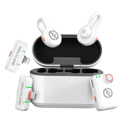 HOLLYLAND LARK M2S Ultimate Combo Wireless Microphone - White