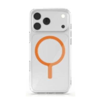 UNIQ Hybrid ClearVue Classic MagClick Charging Case for Apple iPhone 17 Pro – Orange