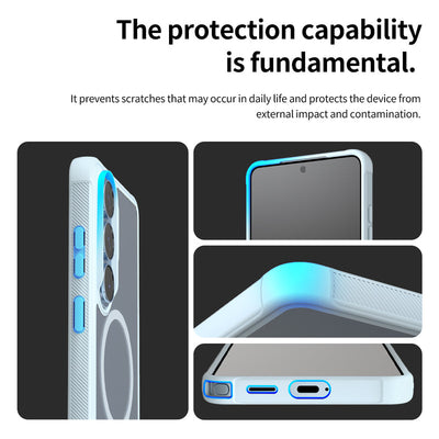 Araree Duple Magsafe Case For Samsung Galaxy S26 Ultra - Armor Light Blue