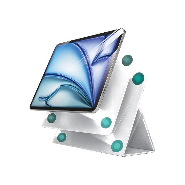 Smartix ممتازة مغناطيسي حامل حافظة ايباد اير (M2) رمادي