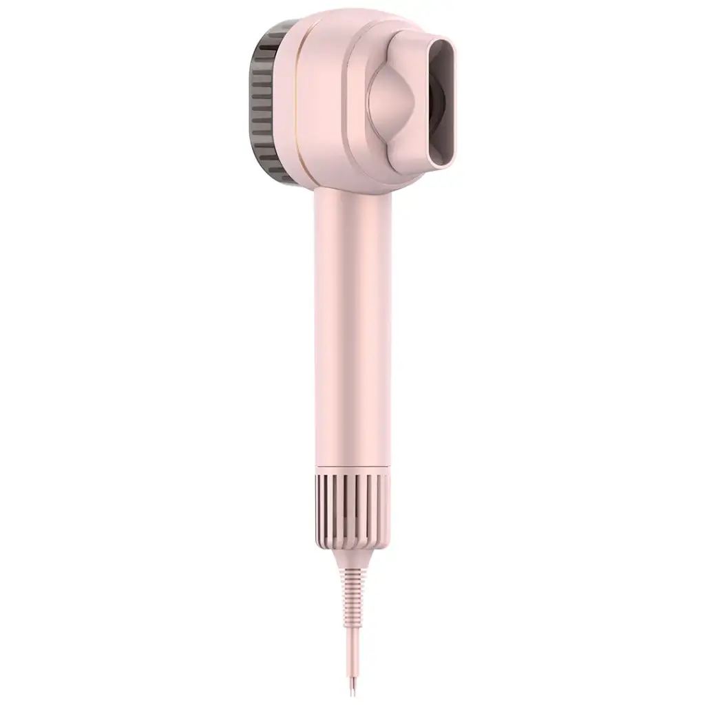 Porodo 2-In-1 Hair Dryer & Straightener Brush with Smart Temperature Control - Pink
