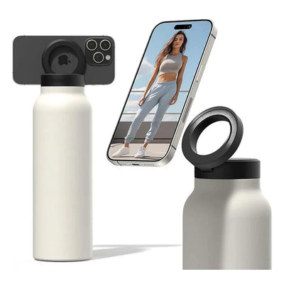 Ringo Insulated Water Bottle With Phone Holder - 950ml / Ivory