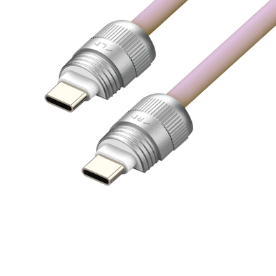 SIA Soft Rubber Lanyard Cable - USB-C / 60W / 0.3 Meter / Light Pink