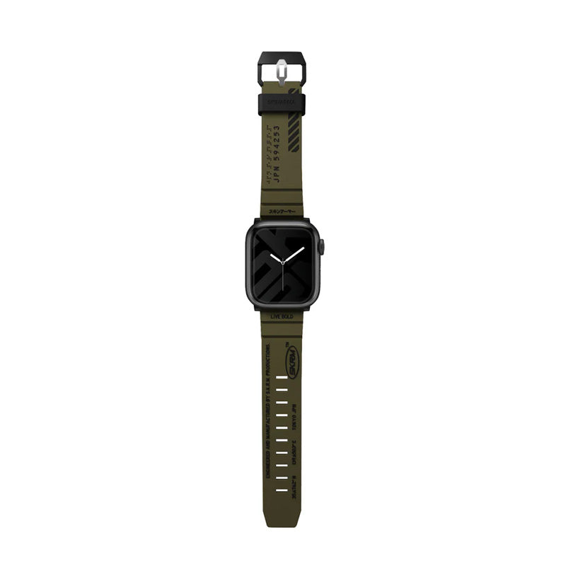 SKINARMA Apple Watch Strap Shokku 42/44/45 mm - Olive Accessories > Smart Watches