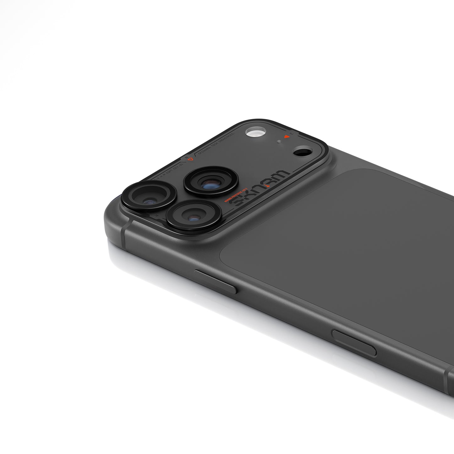 Skinarma Iphone 18 Pro Max Aluminium Camera Lens Protector With Ionix™ Glass - Atlas - Black