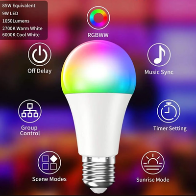 Gopeta RGB+CW Smart Wi-Fi Bulb - 85 lm / 9W