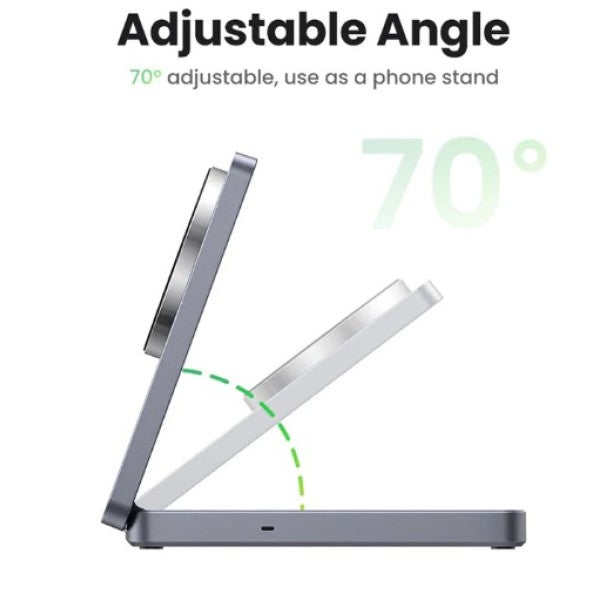 شاحن لاسلكي مغناطيسي يوجرين شاحن 20 واط / أبيض