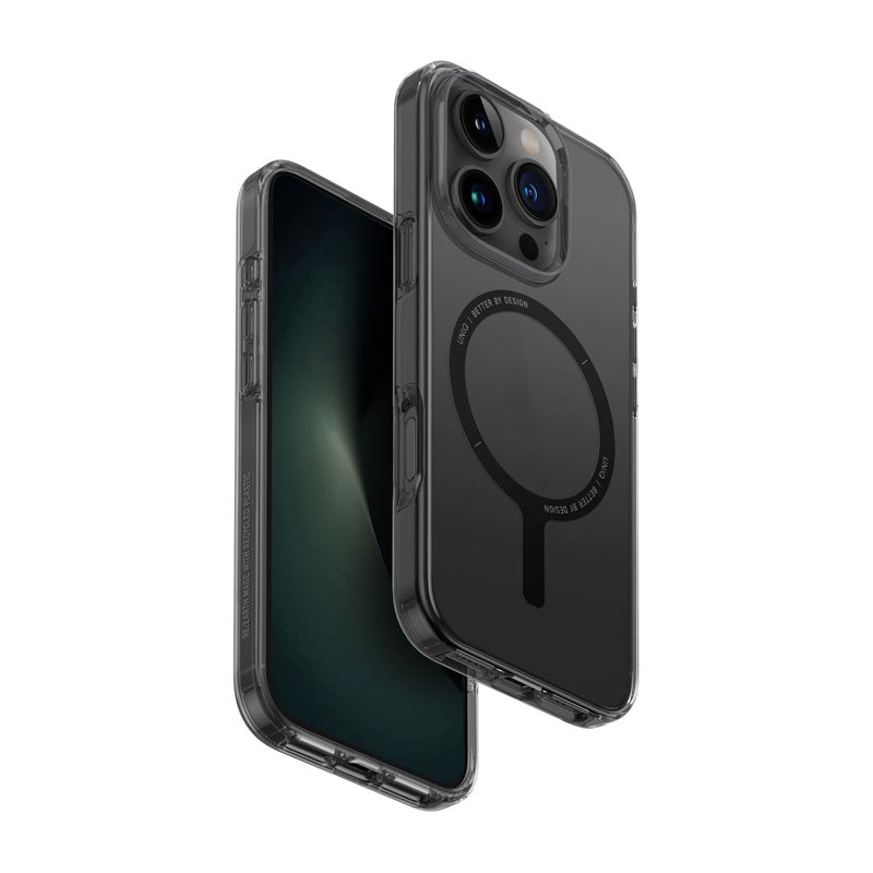 Uniq Hybrid Magclick Charging Combat - Iphone 16 Pro Max / Carbon Black Accessories > Mobiles & Tablets > Mobiles >