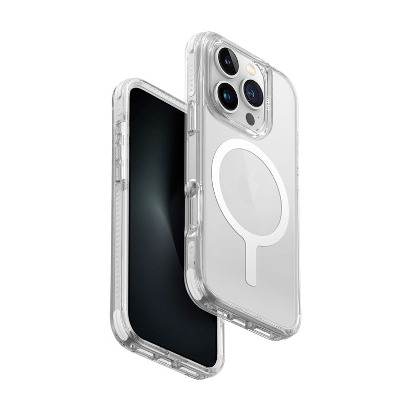 UNIQ Hybrid iPhone 16 Pro (2024) Case 6.3 Magclick Charging Combat (Luminous) - Lume-White Accessories > Mobiles &