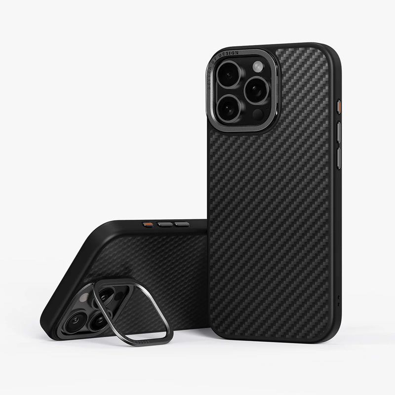 UNIQ HYBRID IPHONE 16 PRO (2024) 6.3 MAGCLICK CHARGING KEVA MAX WITH CAMERA STAND - CARBON BLACK Accessories > Mobiles