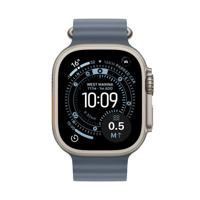 Apple Watch Ultra 3 - LTPO OLED / 64GB / 49mm / Bluetooth / Wi-Fi / Cellular / Natural Titanium Case with Anchor Blue