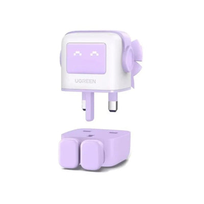 UGREEN Uno RG 65W 3-Port GaN Fast Charger UK - Purple