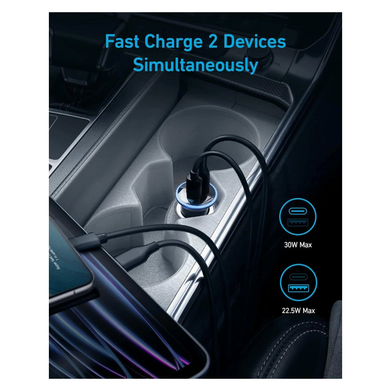 Anker 335 Car Charger 52.5W - Black