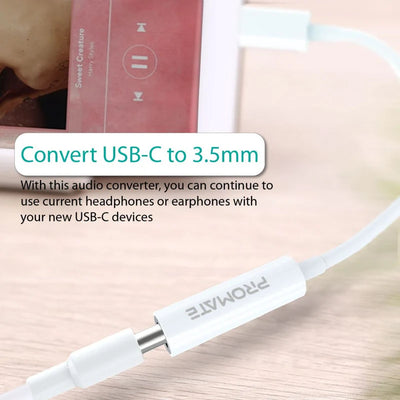 PROMATE USB-C to 3.5mm headphone jack Adapter