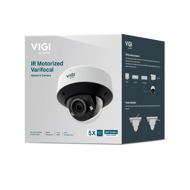 كاميرا الشبكة تي بي لينك S245ZI VIGI 4MP IR ذات عدسة متغيرة البؤرة ومزودة بمحرككاميرا 4 ميجابكسل / فوق إلى / اتصال ثنائي الاتجاه / خاصية الكشف