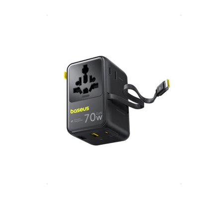 Baseus EnerCore CG11 Universal Travel Adapter - 70W / Black