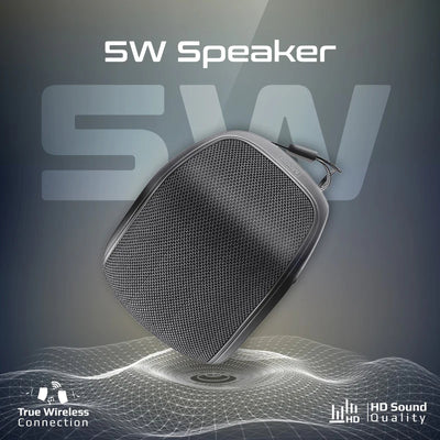 PROMATE High-Fidelity Mini Bluetooth Speaker - 1200mAh / Bluetooth 5.3 / Black