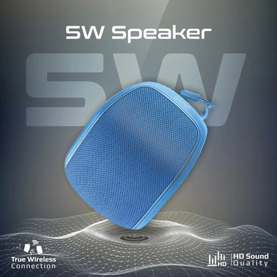 PROMATE High-Fidelity Mini Bluetooth Speaker - 1200mAh / Bluetooth 5.3 / Blue