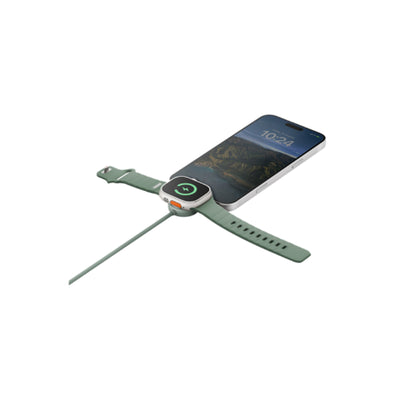 Energea Flow Duo (2In1) Cable - 1.5M / USB-C to USB-C With Apple Watch Charger / 480Mbps / 60W - Black