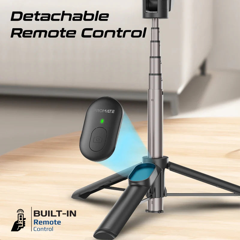 PROMATE ماج سيف - عصا سيلفي ماج سيف مع جهاز التحكم عن بعد مع